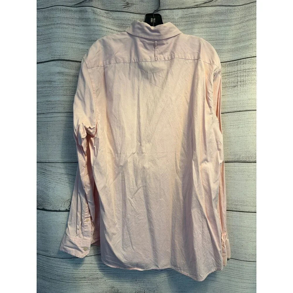 Banana Republic Mens Slim Fit Soft Pink Long Sleeve Button-Down Shirt XL